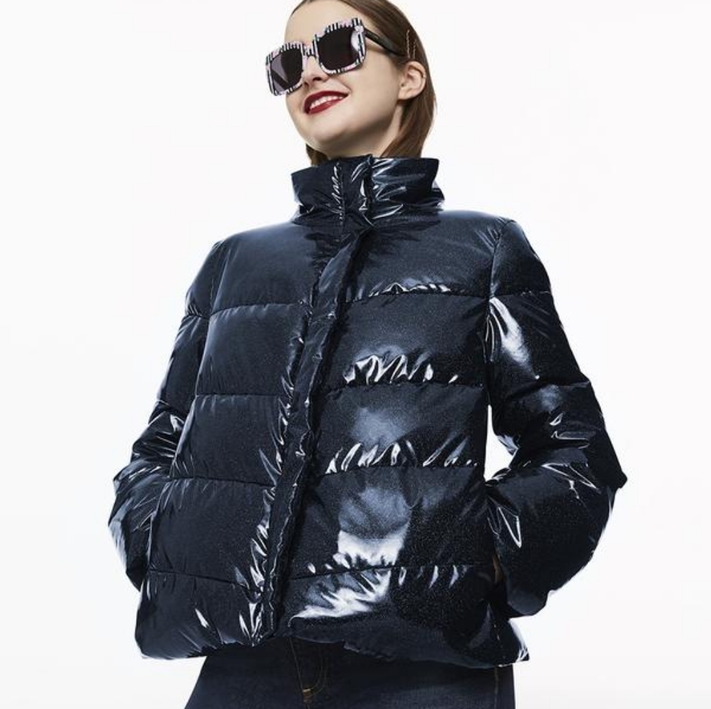 Betsey Johnson Puffer Jacket in Black